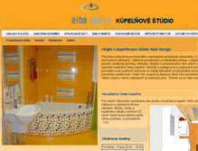 Tablet Screenshot of albadesign.sk